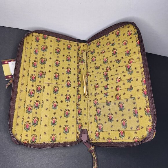 Maggi B French Country Zip Around Paisley Wallet Wristlet - Picture 5 of 10